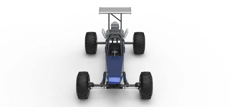 Vintage Mud dragster Scale 1:25 - Model preview 8