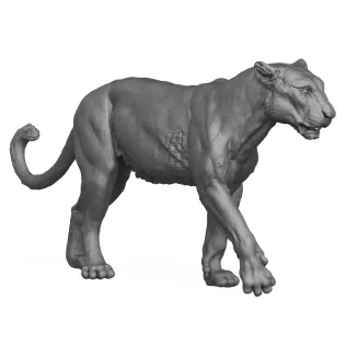 3D Printable Wild Animal Leopard - Model thumbnail 6