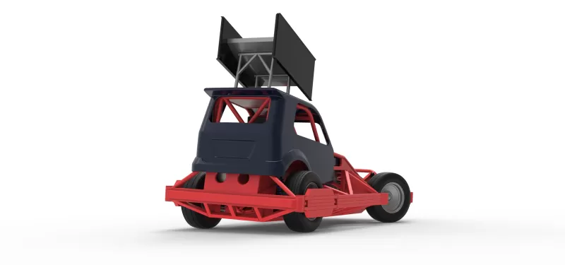 New Zealand Superstock car while turning Version 5 Scale 1:25 - Model preview 19