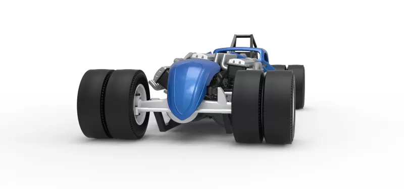 Vintage AWD Dragster Scale 1:25 - Model preview 6
