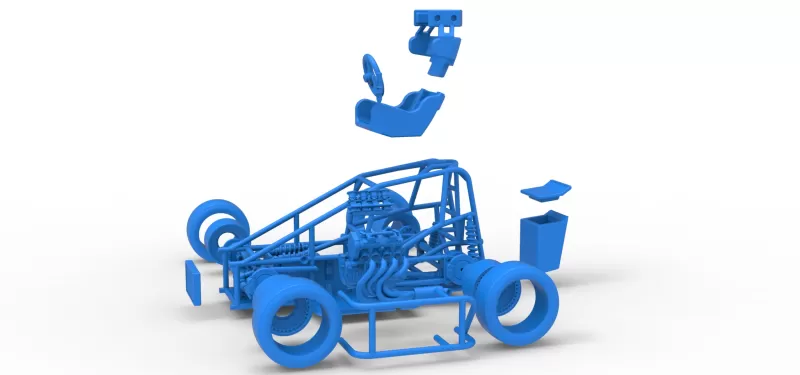 Three Quarter Midget Base Scale 1:25 - Model preview 28