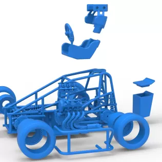 Three Quarter Midget Base Scale 1:25 - Model thumbnail 28