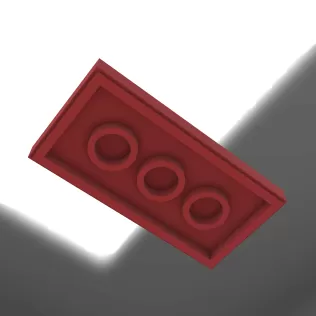 LEGO Jumper Plate 2X4 with 2 Knobs - Model thumbnail 3