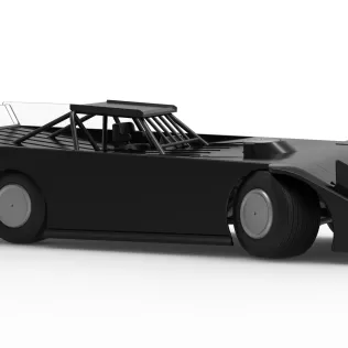 Wedge Dirt Late model while turning Scale 1:25 - Model thumbnail 25