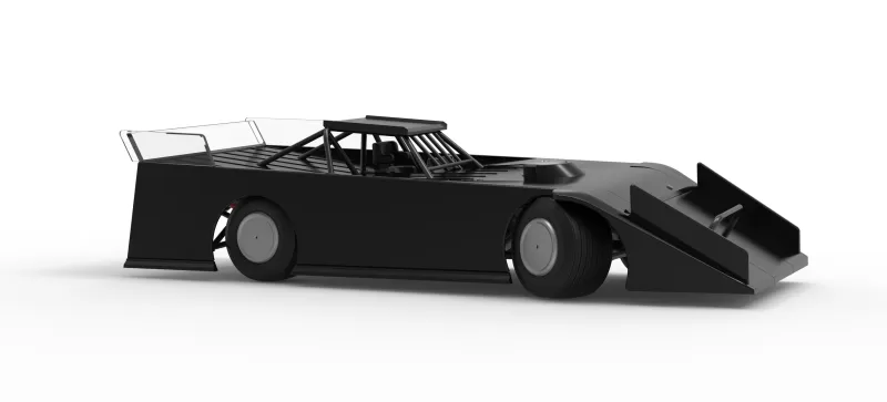 Wedge Dirt Late model while turning Scale 1:25 - Model preview 25