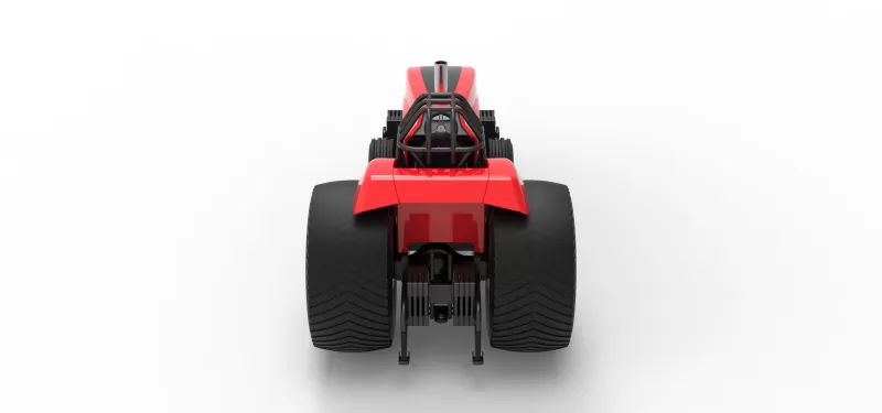 Pro Stock Pulling Tractor Version 6 Scale 1:25 - Model preview 17