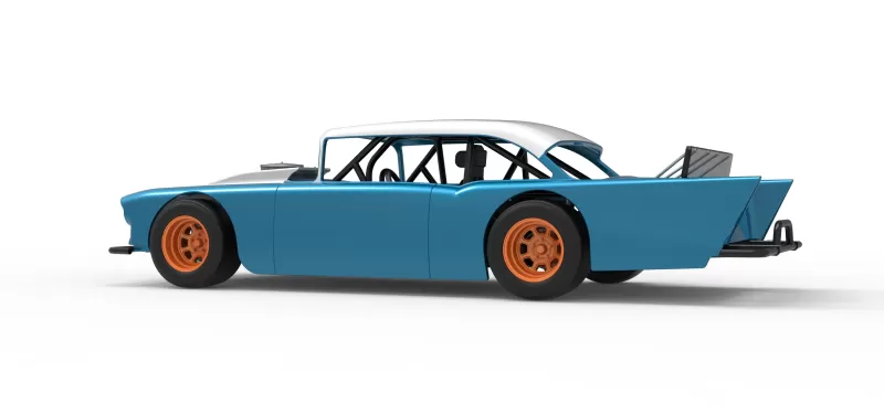 Vintage Asphalt Modified stock car V11 Scale 1:25 - Model preview 13