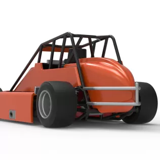 Experimental Pavement Silver Crown Car Scale 1:25 - Model thumbnail 15