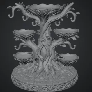 Enchanted Jewelry Tree Display STL File for 3D Print - Model thumbnail 13