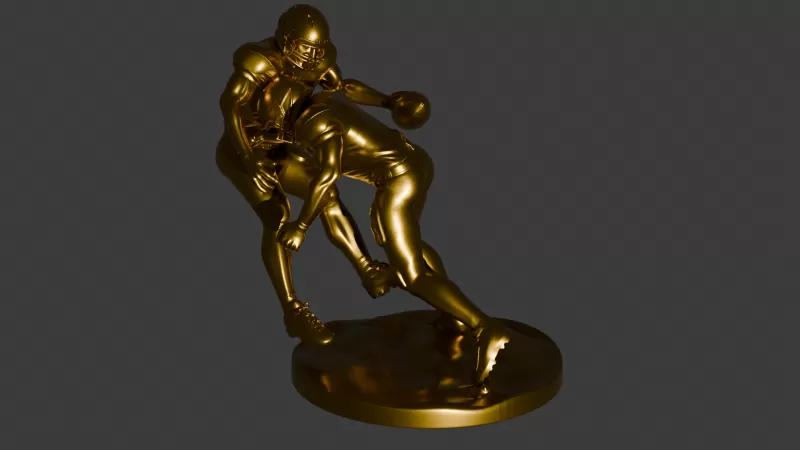 PACK OF 4 POSITIONS - 3D AMERICAN SOCCER PLAYERS - Model preview 10