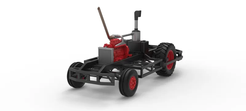 Chassis of Racing Combine Harvester Scale 1:25 - Model preview 15
