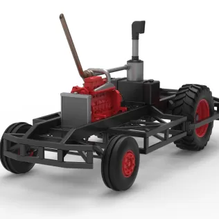 Chassis of Racing Combine Harvester Scale 1:25 - Model thumbnail 15