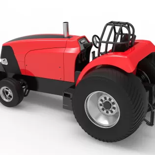 Pro Stock Pulling Tractor Version 6 Scale 1:25 - Model thumbnail 12