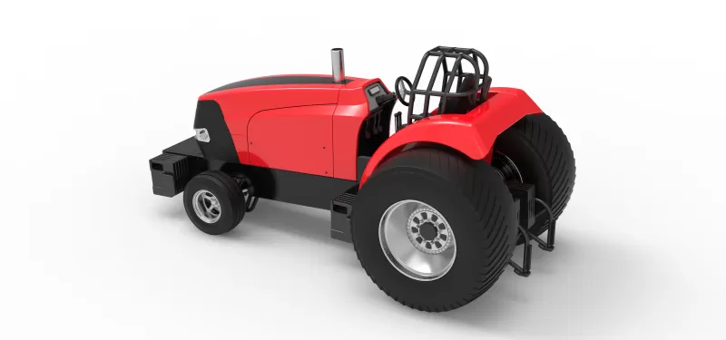 Pro Stock Pulling Tractor Version 6 Scale 1:25 - Model preview 12