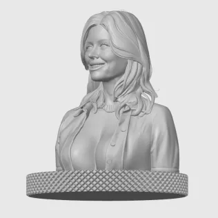 Jessica Biel 3D Bust Print - Model thumbnail 4