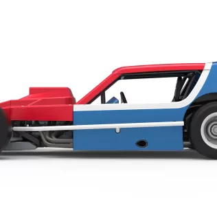 Vintage Asphalt Modified stock car V10 Scale 1:25 - Model thumbnail 9