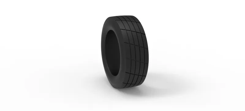 Vintage dirt tire Version 5 Scale 1:25 - Model preview 8
