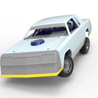 IMCA Stock car while turning Version 2 Scale 1:25 - Model thumbnail 5