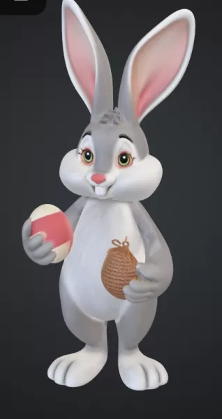 hase der eier klaut - Model preview 1