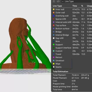 Salma Hayek 3D Bust Print - Model thumbnail 8