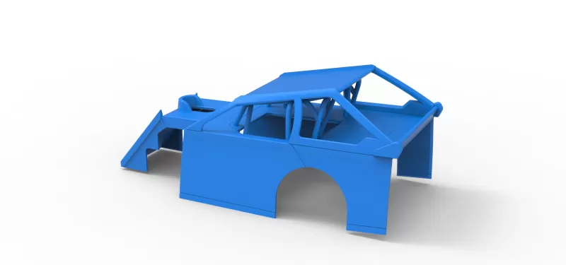Shell of Mod Lite Race car Version 2 Scale 1:25 - Model preview 9
