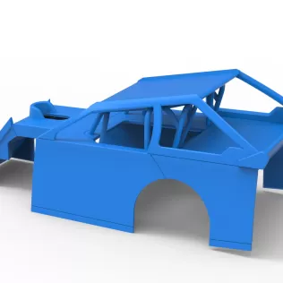 Shell of Mod Lite Race car Version 2 Scale 1:25 - Model thumbnail 9