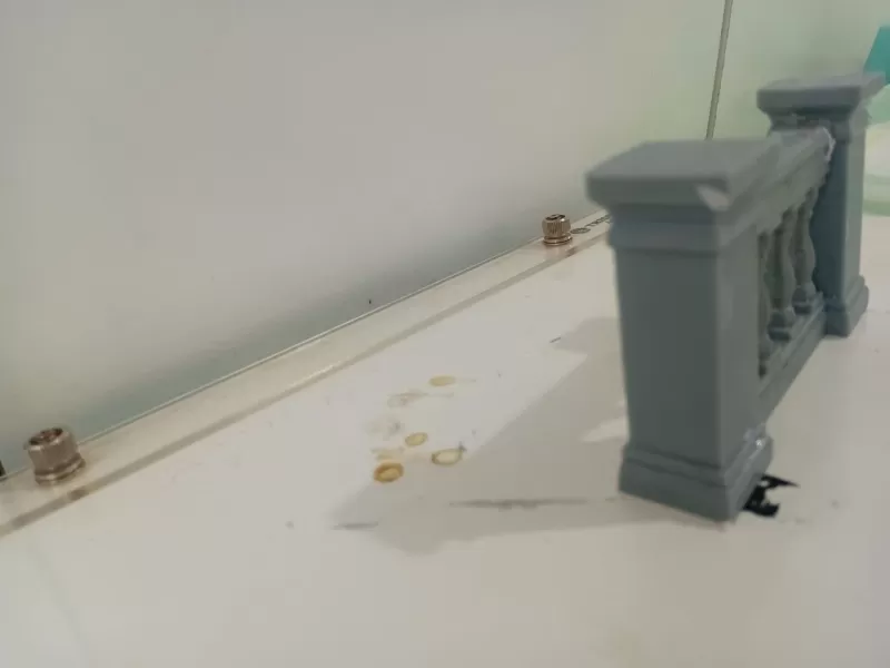 Architectural Balustrade – Resin Miniature Railing - Model preview 10