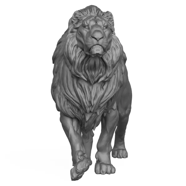 3D Printable Wild Lion - Model preview 2