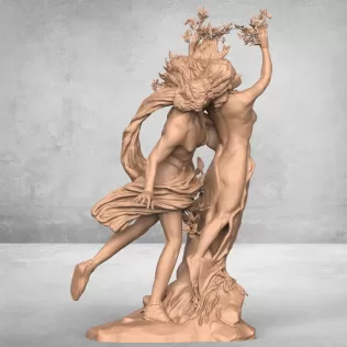 Apollo and Daphne Sculpture - Model thumbnail 5