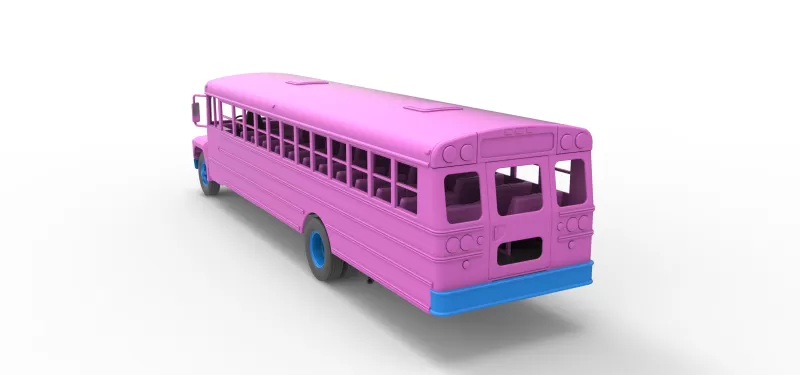 School bus for Figure 8 racing Version 2 Scale 1:25 - Model preview 14