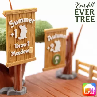 Everdell Tree 3d Printable Replacement - Model thumbnail 2