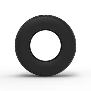 Pulling tractor rear tire 13 Scale 1:25 - Model thumbnail 5
