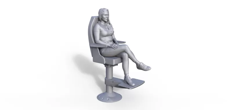 Figure for ship model passenger girl - Model preview 2