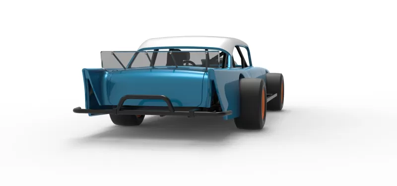 Vintage Asphalt Modified stock car V11 Scale 1:25 - Model preview 19