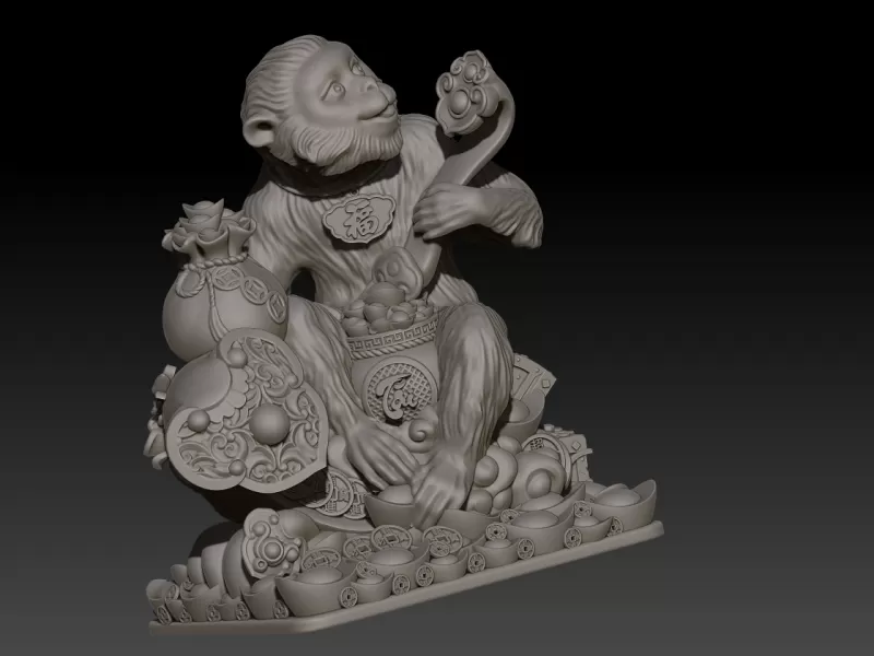 Zodiac Monkey - Model preview 4