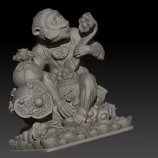 Zodiac Monkey - Model thumbnail 4