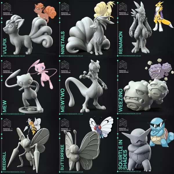 45 Pokemon STL file - Model preview 5
