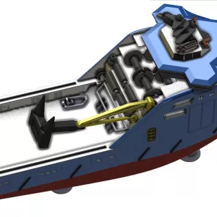 Bourbon – Horizon Arctic Ocean Going Tugs 1m model - Model thumbnail 12