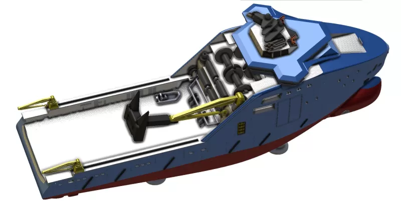 Bourbon – Horizon Arctic Ocean Going Tugs 1m model - Model preview 12