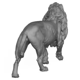 3D Printable Wild Lion