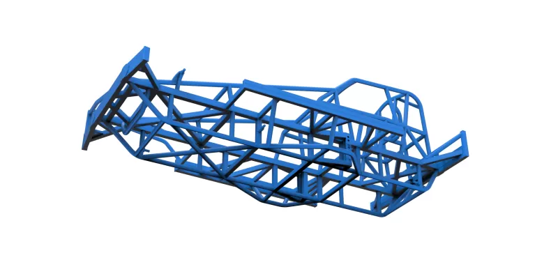 Frame of BriSCA Formula 1 Stock Car Version 2 Scale 1:25 - Model preview 2