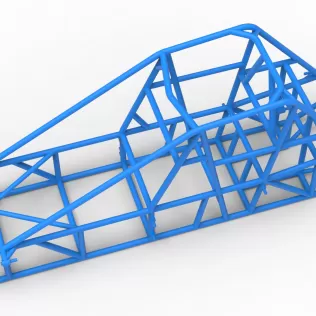 Frame of Experimental Pavement Silver Crown Car V2 Scale 1:25 - Model thumbnail 2