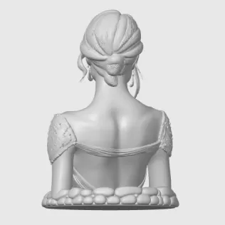 Olivia Wilde 3D Bust - Model thumbnail 8
