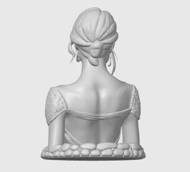 Olivia Wilde 3D Bust - Model preview 8