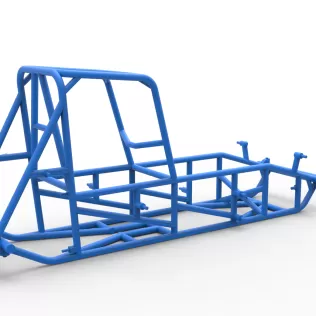 Frame of Vintage Sprint car Version 2 Scale 1:25 - Model thumbnail 12