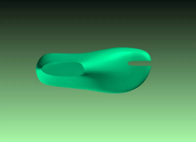 Kids Flip-Flop Slipper Shoe Last 3D Printable STL - Model preview 5