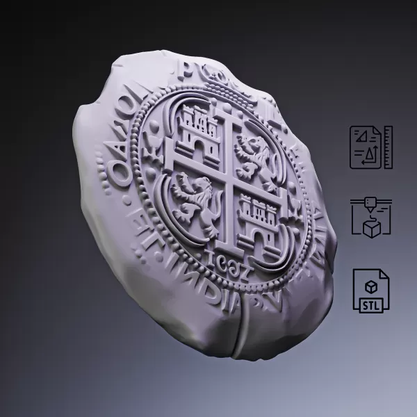 Piece of Eight Coin #RoZ - Model preview 2