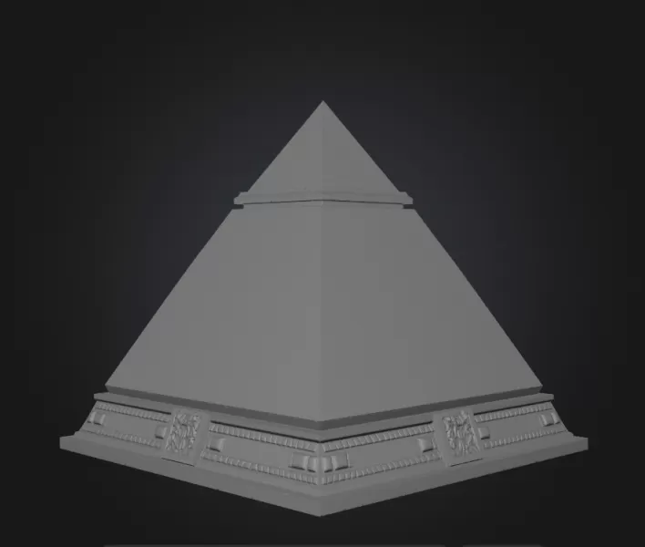 pyramid sculpture - Model preview 2