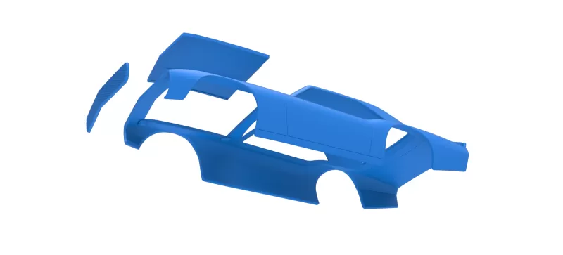 Shell of Vintage Asphalt Modified stock car V10 Scale 1:25 - Model preview 15