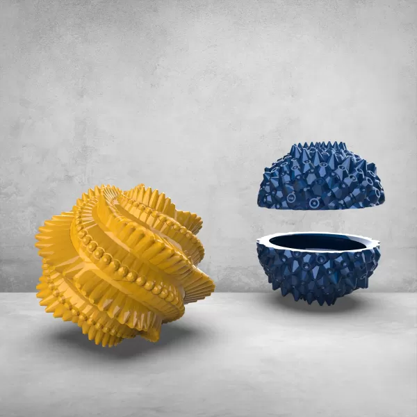 Dragon Egg Boxes, Easter Egg 2 pcs. Set, Fascinating Dragon 3D - Model preview 2